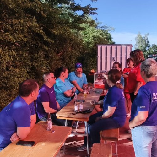 Gemeinsamer Grillabend mit saarländischer Spezialität - dem Schwenker!